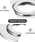 Heavy Duty Stainless Steel Double Disc Fire Sprinkler Cover Plates showing stainless iron detail for easy installation.