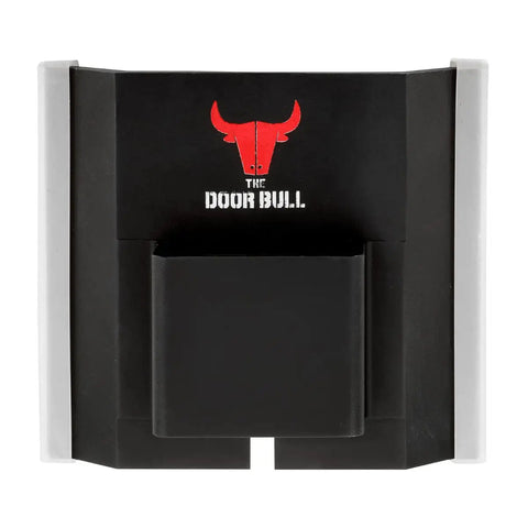 Heavy Duty Front Door Security Bar And Killer Strength Door Barricade Lock, matte black design with logo, effective anti-kick-in feature.