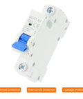 Four Pack 1P 20A 110V Miniature Circuit Breaker DZ47-63 DIN Rail Mount Disconnect Switch With Thermal Magnetic Trip For Short Circuit And Overload Protection Blue