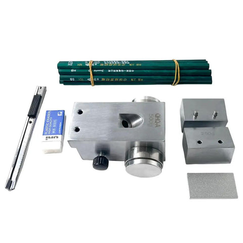 Pencil Hardness Tester For Coating Film ASTM D3363 Compliant With Three Weights 500 750 1000 Grams 45 Degree Scratch Tester For Lab And Industrial Use Pro Grade Quality Control Instrument image showing tester and accessories