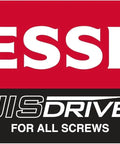 Vessel JIS drive logo for all screws, featuring 'Made in Japan' mark, related to 8 Piece Screwdriver Set With EVA Foam Handles, Built For Real World Jobs.