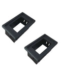 2 Pack Rocker Switch Panel Mounting Brackets 1 Slot Housing Kit with ABS Plastic Waterproof Mount Box
