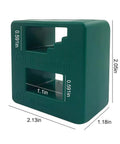 Dual Function Pro Grade Magnet Tool And Demagnetizer For Screwdriver Tips, Bits And Precision Construction Tools in green.