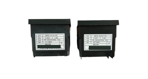Intelligent Temperature Controller With Dual Variant Support Pro Grade Digital PID Thermostat For Industrial Heating Systems High Precision Thermal Control Module For Stable Temperature Management And Fast Response, front view of two black panel units