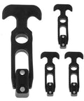 Rubber Engine Hood Latches 4 Pack for Trucks and Cargo Trailers, Flexible Draw Latches for Tool Boxes, black rubber material