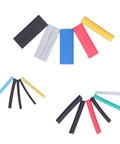 Get This Awesome Jeanoko Heat Shrink Tubing Kit With 580 Pieces In Assorted Sizes For Top Electrical Insulation And Wire Protection In Cool Colors Like Black Yellow Blue Red Green And Clear Perfect For Daily Maint. assorted heat shrink tubes in black, blue, red, yellow, clear and green