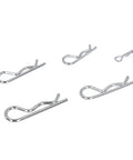 Assorted sizes of 100pcs Stainless Steel Hairpin Cotter Pin Clip Kit With Resealable Storage Case for heavy duty applications
