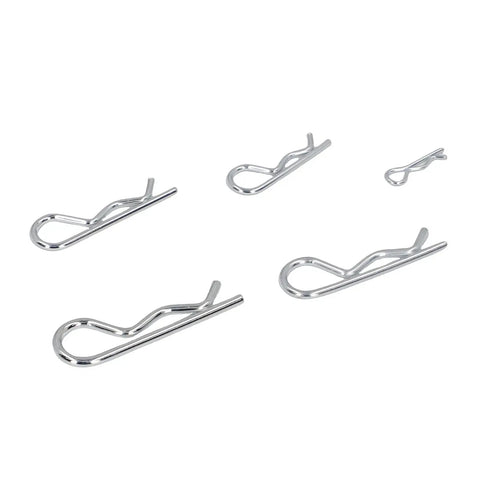 Assorted sizes of 100pcs Stainless Steel Hairpin Cotter Pin Clip Kit With Resealable Storage Case for heavy duty applications