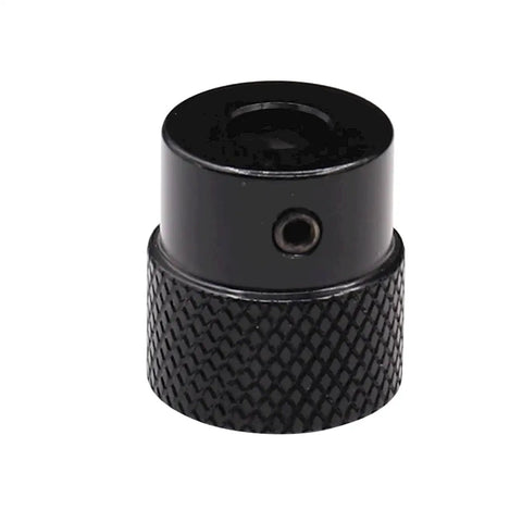 Aluminum Knurled Handwheel Black Anodized Finish 20mm Outer Diameter 10mm Bore For Stepper Motors And CNC Fine Tuning High Torque Control Wheel