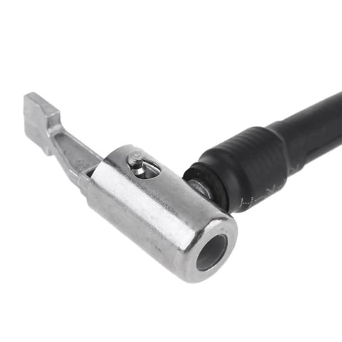 Badass 8 Inch Tire Inflator Hose Adapter Nylon Braided Extension Hose Locking Chuck Connector Quick Connect Pump Zero Leak Super Smooth Flow For All Cars Trucks Keeps Pressure Stable Your Road Trips close-up