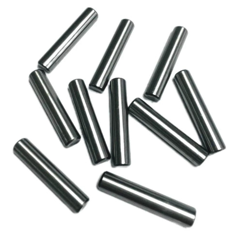 Quarter Inch By One And One Quarter Inch Dowel Pins 10 Pack, Metal Shelf Pegs For Shelves And Supports, displayed on white background