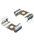 Flexible LED Strip Light Clips Pack Of 100 For Universal Channel Fit, metal retaining clamps suitable for 8mm 10mm 12mm LED strips.