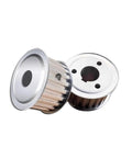 Drop Straight Into Your Build With This Slick T10 Timing Pulley Packing Twenty Six Teeth And A Tight Sixteen Mm Bore Flaunting A Heavy Duty Alloy Hub With Af Keyway For Twenty Five Mm Belts, showing two alloy pulleys.