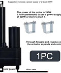 12 Volt DC Electric Linear Actuator Putting Out A Rock Solid 10000N Push Force With IP65 Waterproof Rating and tough black housing.