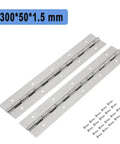 Rotating Concealed Door Hinge Set For Kitchen Cabinets 30cm Stainless Steel Piano Furniture Hinge with screws