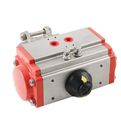 Half Inch Pneumatic Ball Valve Actuator In Stainless Steel Three Piece Double Acting With Air Return Automatic Control System