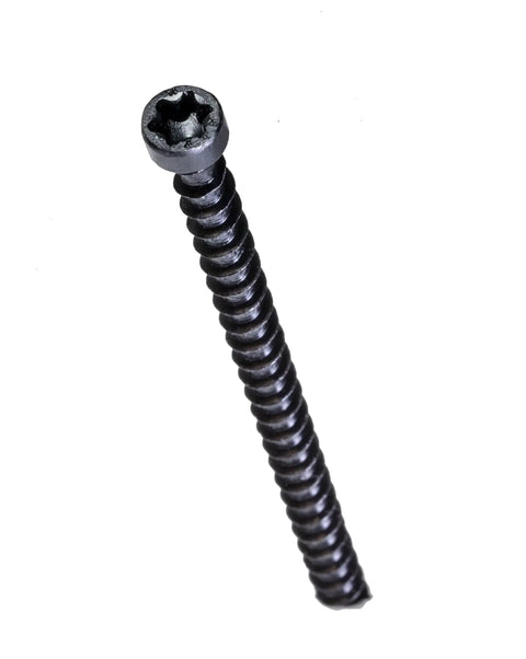 Heavy Duty Four And A Half Inch Truss Wood Screw with Black Electrocoat Finish for Interior Wall Framing and Roof Joists.