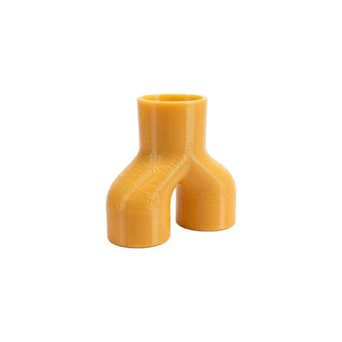 Top Shelf Dual Port Dust Collection Y Splitter For 2.5 Inch Shop Vac Hose Connector, heavy duty yellow adapter.