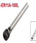 Precision C12 ER11 Straight Shank Extension Rod For CNC Milling Holds Collet Chuck With Ultra Low Runout And Hardened Steel build shown at an angle.