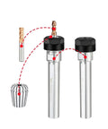 Heavy Duty ER Extension Rod For SL25 And ER25 Tool Holders showing two precision ground steel rods for CNC milling.