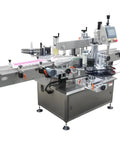 Rock Solid Automatic Round Orientation Labeler Built For Busy Production Floors That Crave Zero Sweat High Volume Operation Featuring Reliable Fixed Position Design on a stainless steel frame.