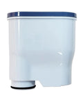 Real Deal Coffee Machine Water Filter Softener, white plastic cartridge for purifying brewing water, compatible with home brewers.