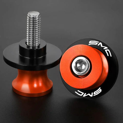 2Pcs 10mm Swing Arm Spools For Motorcycles CNC Aluminum Beefy Sliders M10x1.5 Screw Kit For Duke 690 SMC R 690 Enduro 790 2009 To 2016 2019 To 2024 Orange