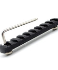 Heavy Duty 9 Slot Rail For M Rail System With Chamfered Edges And Beveled Ends Made From Aircraft Grade 6061 T6 Aluminum Anodized Finish Mil Std 1913 Rails For Tac Accessories Precision CNC Machined Includes Quincunx Screws And Wrench.