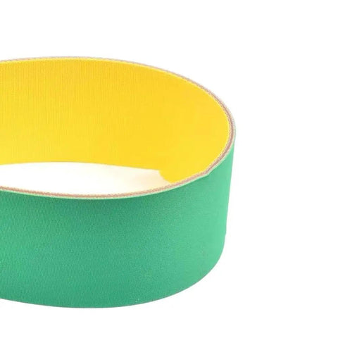 Timing Belt For Conveyors Yellow Green Wear Resistant Transmission Belt Antistatic Quiet Operation Durable Built Tough Flexible Long Lasting Drive Belt For Industrial Machinery And Conveyor Systems, 650x25x2 mm