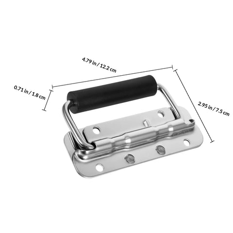 Badass 304 Stainless Steel Folding Pull Handle For Heavy Duty Tool Boxes Portable Chests And Workshop Gear Rack Killer Locking Loop Built Tough For Daily Grind Projects
