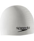 Go-To Unisex Silicone Swim Cap For Adults, No-Snag, Stretchy, Hair-Friendly Cap That Protects Hair From Chlorine, white silicone cap