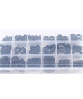125 Piece Heat Resistant Rubber Gasket Kit With Grommets And Seal Rings For Faucets And Hoses Electrical Appliances And Bearings In Pollution Free Silicone Rubber Set In A Durable Plastic Box, assorted gaskets