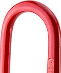 Grade 80 Oblong Master Link Hoist Ring For Lifting And Rigging 4400 Lb Load Capacity Red 2 Pack Beefed Up Heavy Duty Chain Sling Ring For Industrial Lifts And Tensioning, red steel close-up