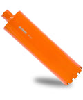 Front view of 5 Inch Wet Diamond Core Drill Bit For Concrete Reinforced Concrete And Hard Masonry With 1-1/4 Inch To 7 Thread Arbor 10mm