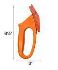 Totally Rock Solid Bi Directional Safety Knife With Slick Retractable Blade And Ergonomic Handle for precise vinyl cutting, 6.5" tall.