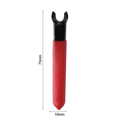 Premium Alloy Steel ER Collet Chuck Holder Set With Spanner Wrench For Precision CNC Milling And Lathe Machining High Rigidity Low Runout Tool Clamping, red spanner wrench, 75mm length, 10mm width.