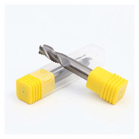 Surface milling cutter, 1pc, carbide end mill, 3-flute, D10x75, Amazon Tools, yellow protective caps