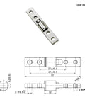 Ball Bearing Door Hinges Heavy Duty With Torque Position Control And Hidden Damping For Quiet No Squeak Closures diagram