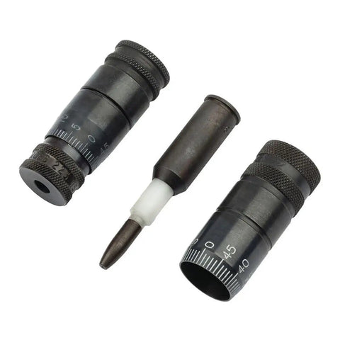 Precision Mic Headspace Tool For.308 Win And.243 Win Reloading, Micrometer Headspace Gauge with bullet and housing in black metal