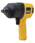 Half-Inch Drive Pneumatic Impact Wrench With 600 Ft-Lbs Torque Yellow Black Design showing ergonomic handle