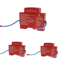 No Sweat Setup Automatic Fire Suppressors With Heat Sensors Slick Din Rail Snap On Design For Home Electrical Panels, pack of 3.