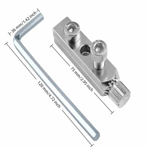 Heavy Duty Screw Extractor Kit For 1/2 And 3/4 Inch Valves Pipes Fits Broken Bolts Stripped Threads Silver Alloy Steel Made Plumbing Fix It Yourself Tool Set, 75mm