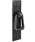 Vertical Mission Pull In Oil Rubbed Bronze For Cabinets And Drawers, elegant hardware with classic and modern style, single-hole mount