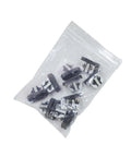Hella Tight Fit Car Retainer Clips For Tesla Model 3 Side Door Skirt Molding Trim 10 Pack in clear bag, push pin fasteners.