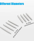 All In One Watch Band Repair Kit With Heavy Duty Stainless Steel Pins 40 Piece Set 10 Sizes For 1.5mm And 1.8mm Spring Bar Tool Included