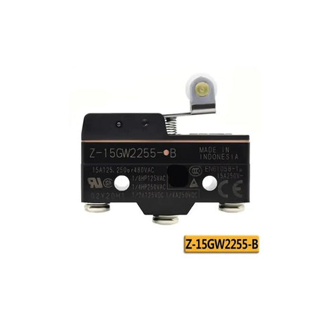 Heavy Duty Microswitch Z Series Limit Switch 15A 125V Pack Includes Z-15GW255-B Z-15GW2255-B Z-15GW55-B Z-15HQ-B Basic Switch For Electronics Machinery And DIY Projects JP Origin, black lever switch