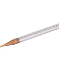 Carbide end mill, 4-flute, copper-tipped, 10mm cutting length, silver shank
