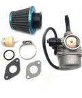 Gasket With Air Filter Kit Fits PZ19 50cc 70cc 90cc 110cc 125cc ATV Dirt Bike Go Kart Motorcycle Racing Replacement components displayed