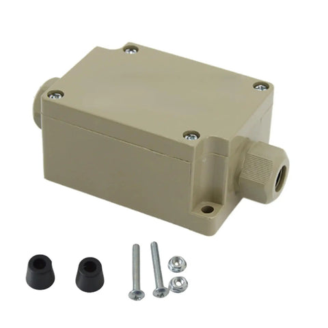 IP68 Waterproof Outdoor Junction Box 3 Way Splice Enclosure For Underground Coaxial Cable M25 Gland Connector with fittings.