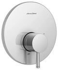 Serin Valve Only Trim Kit With Cartridge In Polished Chrome For Quick Shower Fix showing front view with control handle